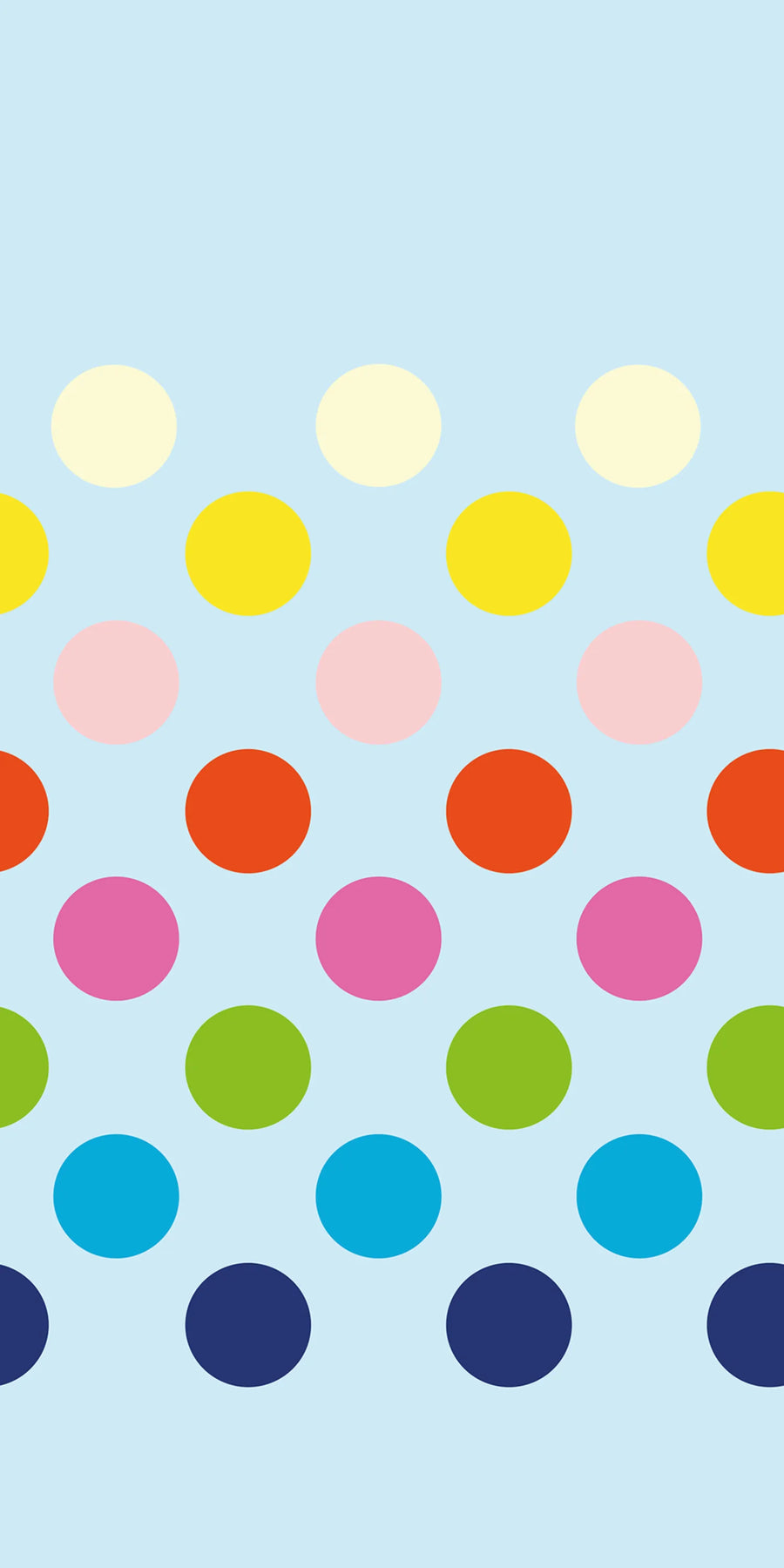 Big Dots, Rainbow Mural Wallpaper