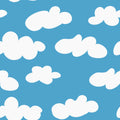 Cloudy, Blue Mural Wallpaper - pure wallpaper artwork