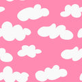 Cloudy, Happy Pink Mural Wallpaper - pure wallpaper artwork