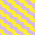 Polka Stripe, Lilac & Yellow Mural Wallpaper - pure wallpaper artwork