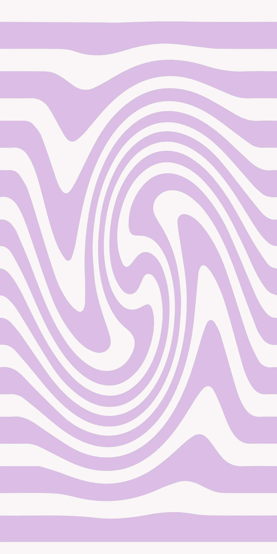 Happy Wobbly, Lilac Mural Wallpaper