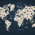 Animal World, Midnight Mural Wallpaper - pure wallpaper artwork