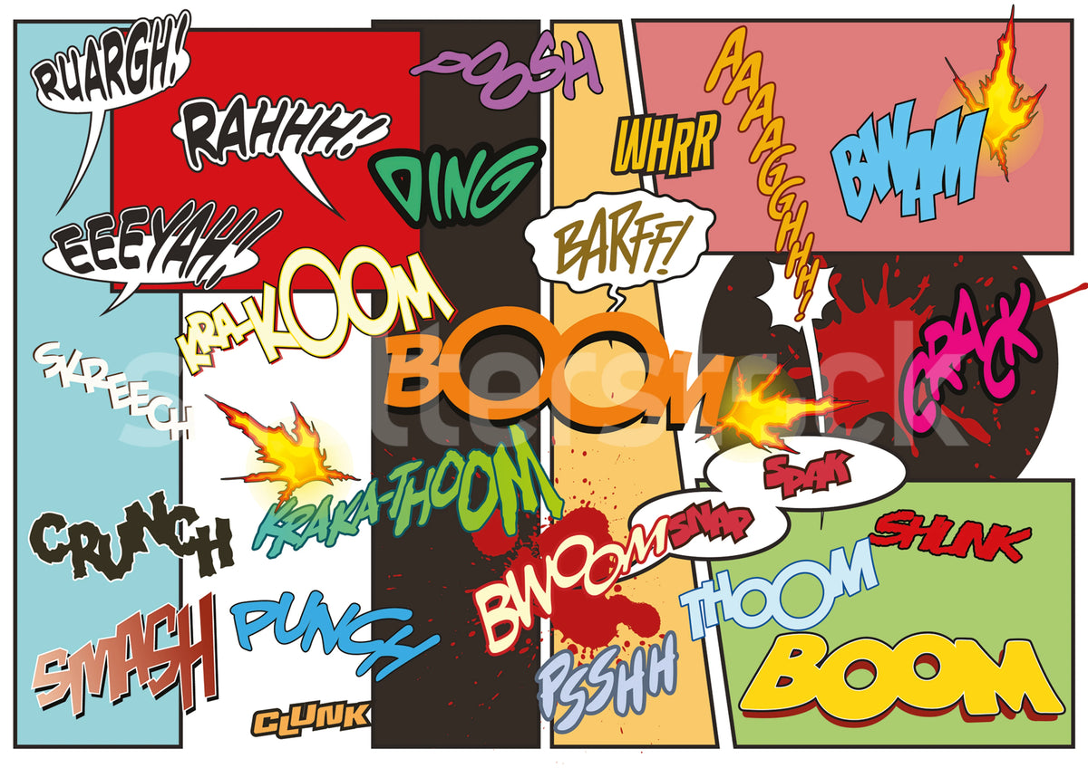 Comics, Rainbow Mural Wallpaper - pure wallpaper artwork