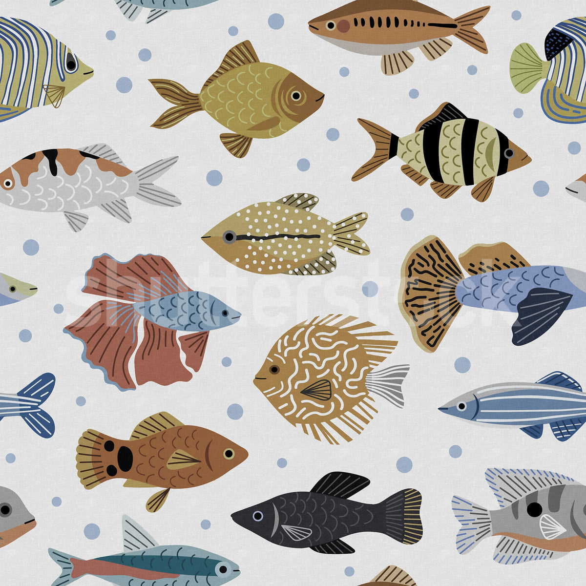 Fish Shoal, Sand Mural Wallpaper - pure wallpaper artwork