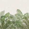 Tropical Serenity, Green Mural Wallpaper - pure wallpaper artwork