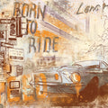 Street Race, Vintage Mural Wallpaper - pure wallpaper artwork