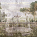 Fountain Garden, Green Mural Wallpaper - pure wallpaper artwork