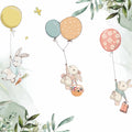 Balloon Adventure, Pastel Mural Wallpaper - pure wallpaper artwork