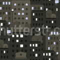 Big City, Graphite Mural Wallpaper - pure wallpaper artwork