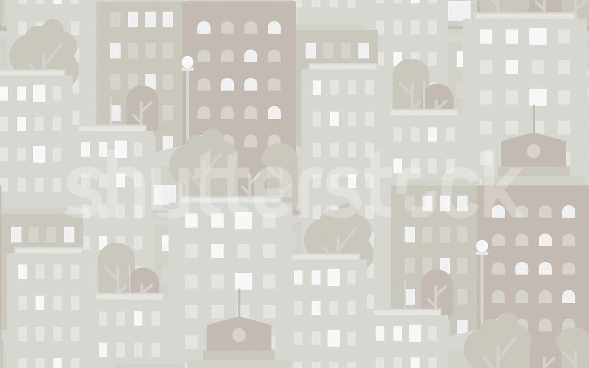 Big City, Day Mural Wallpaper - pure wallpaper artwork