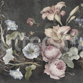 Soft Bouquet, Dark Mural Wallpaper - pure wallpaper artwork