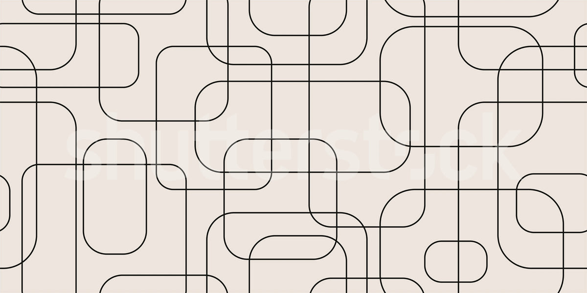 Graphic Lines, Beige Mural Wallpaper - pure wallpaper artwork