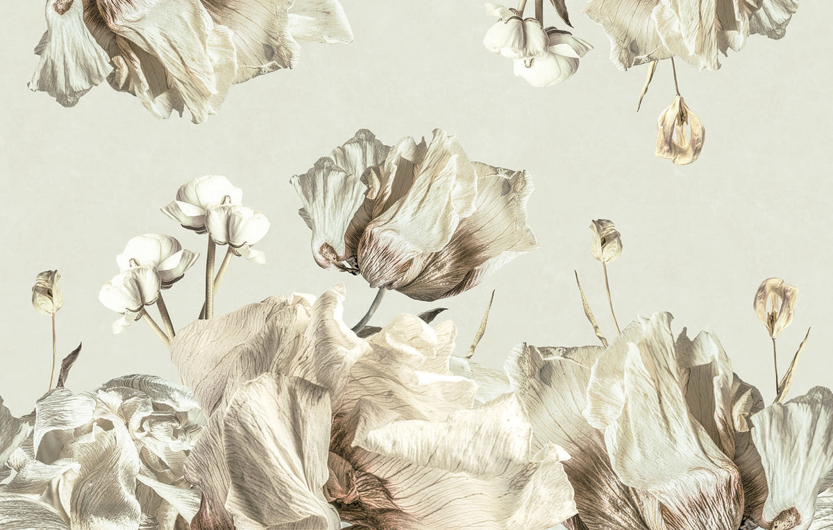 Dried Bouquet, Light Mural Wallpaper - pure wallpaper artwork