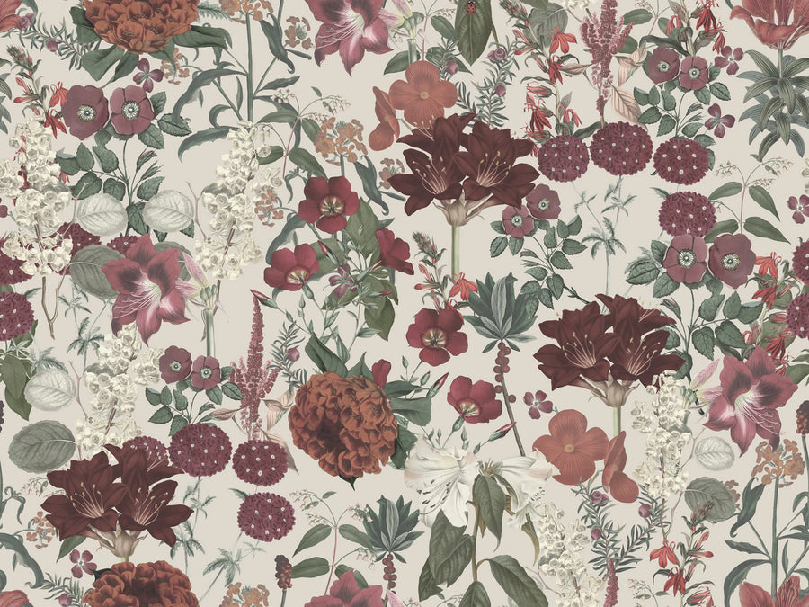 Wintergarden, White Mural Wallpaper
