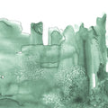 Watercolor City, Green Mural Wallpaper - pure wallpaper artwork