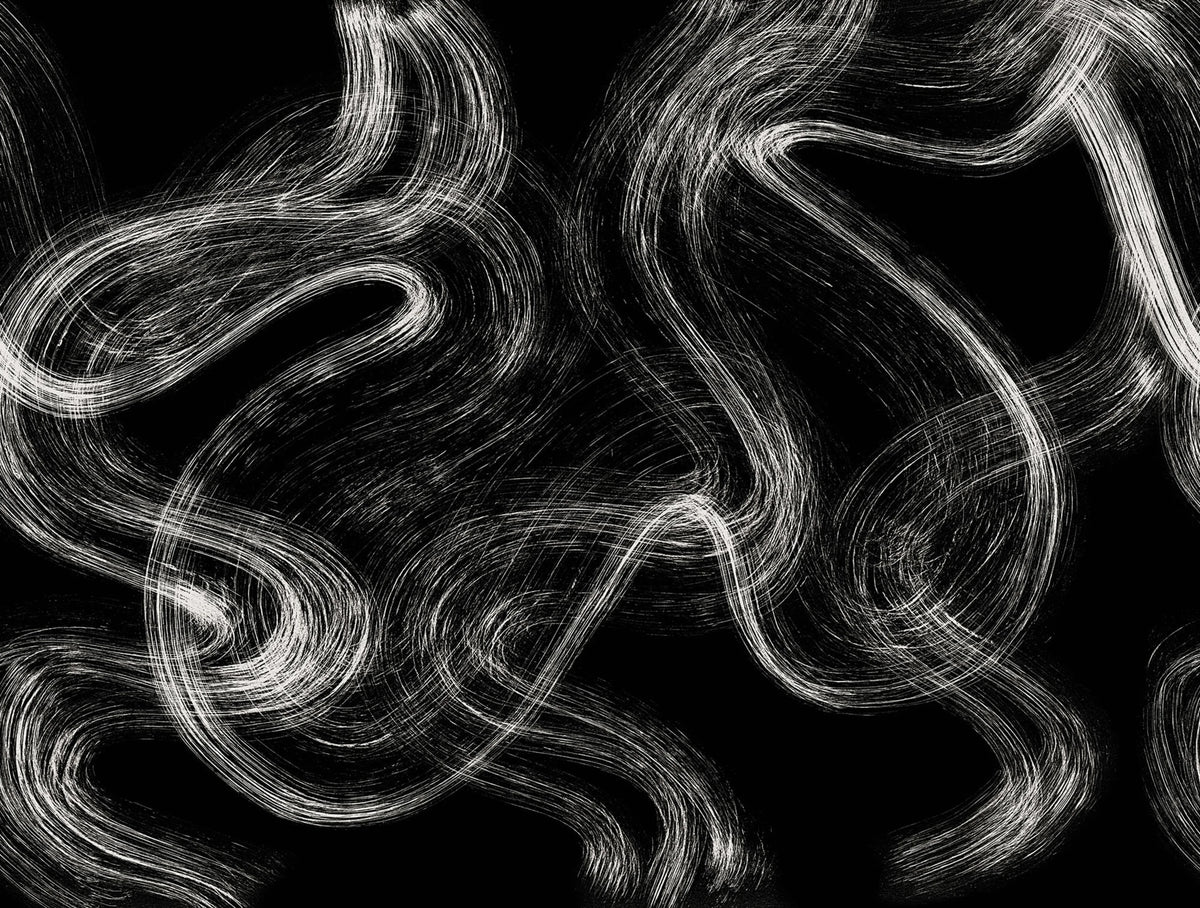 Blurry Stripes, Black Mural Wallpaper - pure wallpaper artwork