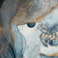 Agate Crystal, Blue Mural Wallpaper - pure wallpaper artwork