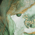 Agate Crystal, Green Mural Wallpaper - pure wallpaper artwork