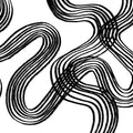 Ink Stripes, Black & White Mural Wallpaper - pure wallpaper artwork