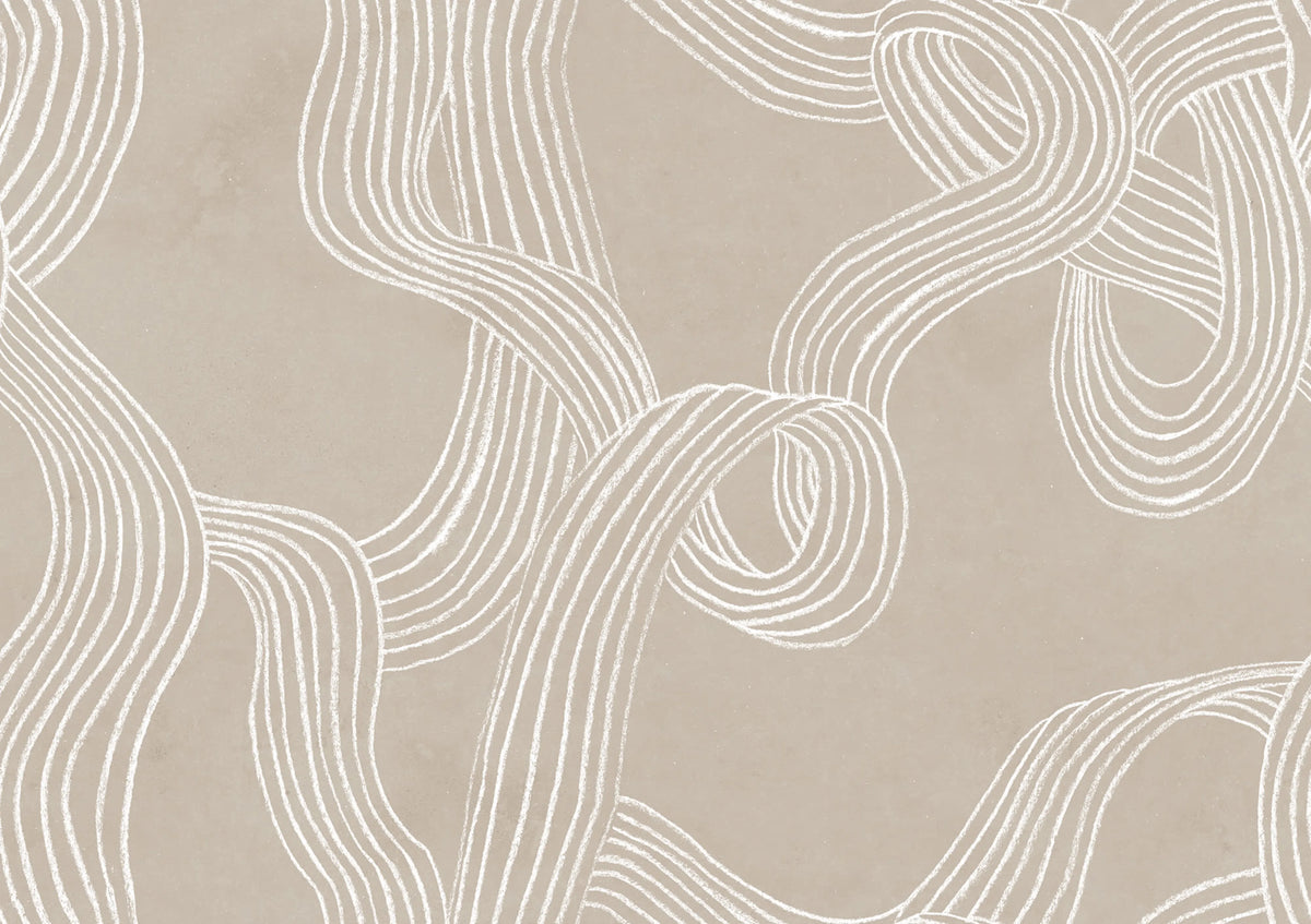 Stripes Repeatable, Beige Mural Wallpaper - pure wallpaper artwork