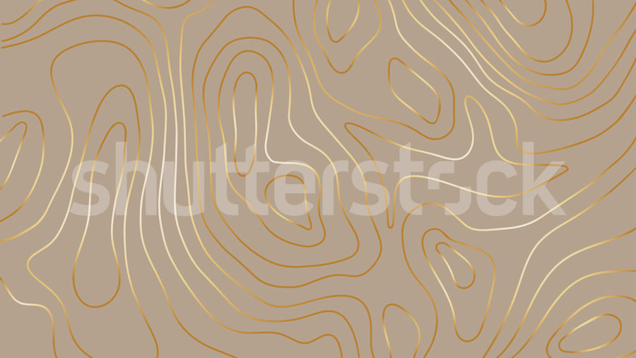 Topographic, Beige Mural Wallpaper