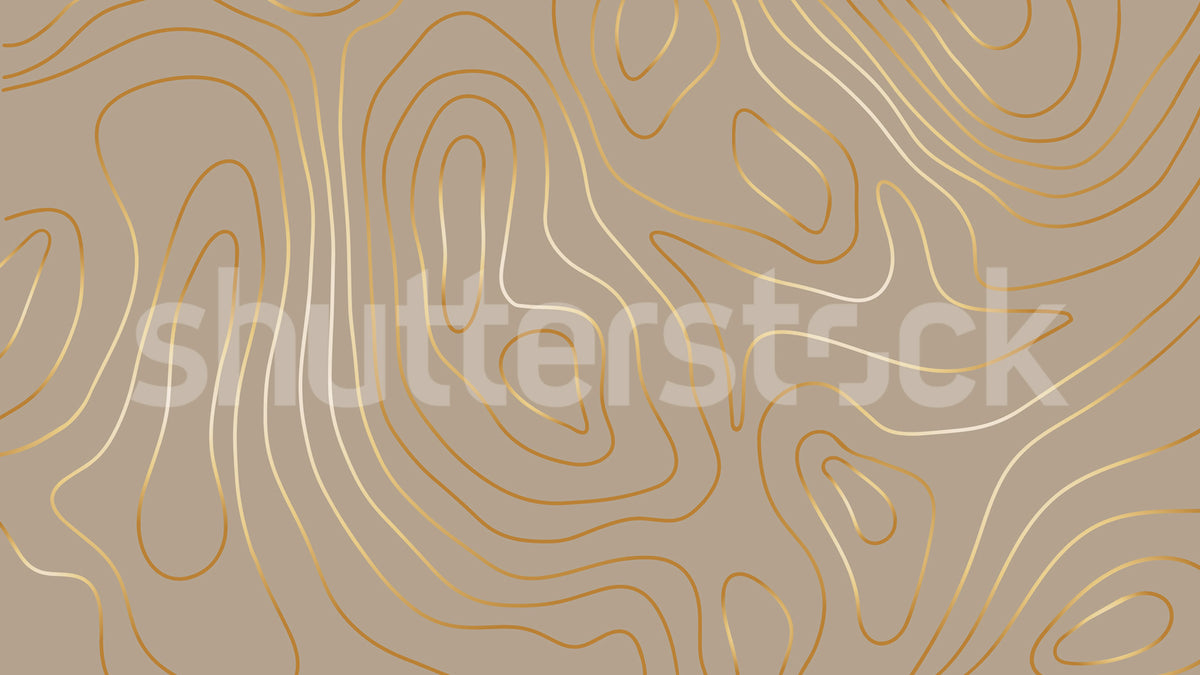 Topographic, Beige Mural Wallpaper - pure wallpaper artwork