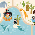 Pirate Island, Multi Mural Wallpaper - pure wallpaper artwork