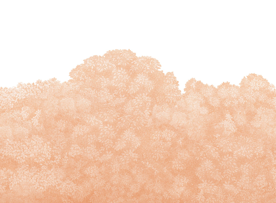 Belle Buisson, Peach Fuzz Mural Wallpaper