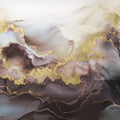 Gold Stream, Lilac Mural Wallpaper - pure wallpaper artwork