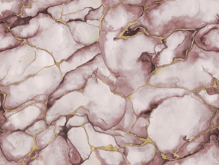 Agate Dreams, Pink Mural Wallpaper