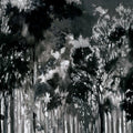 Painted Forest, Black Mural Wallpaper - pure wallpaper artwork