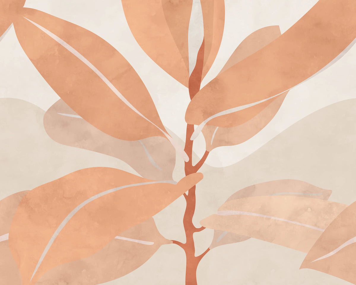 Ruby, Peach Fuzz Mural Wallpaper - pure wallpaper artwork