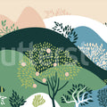 Apple Garden, Multi Mural Wallpaper - pure wallpaper artwork