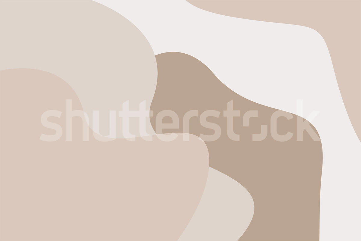 Soft Forms, Beige Mural Wallpaper - pure wallpaper artwork