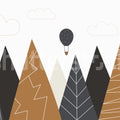Balloon Mountain, Natural Mural Wallpaper - pure wallpaper artwork