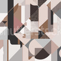 Retro Shapes, Pastel Mural Wallpaper - pure wallpaper artwork