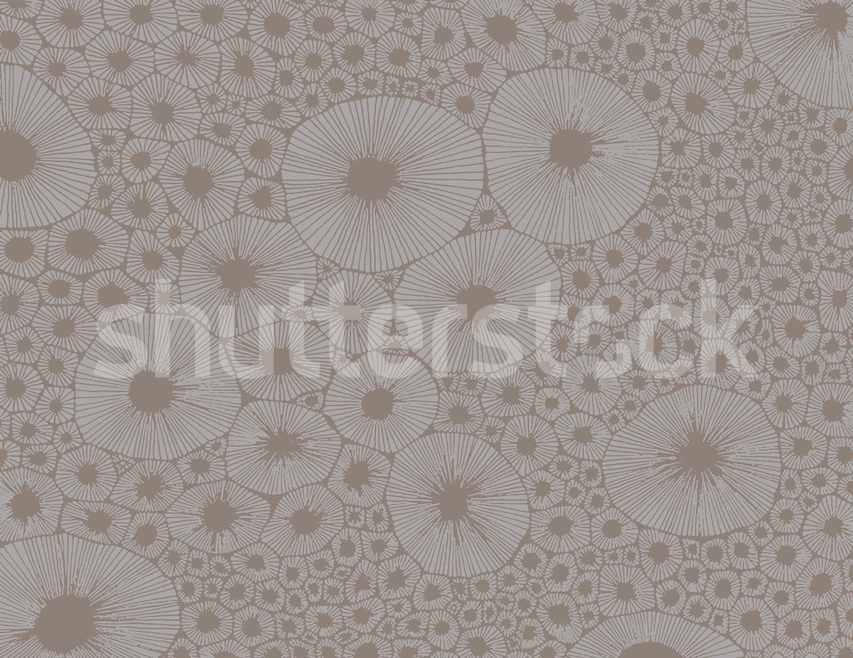 Bold Coral, Gray Mural Wallpaper - pure wallpaper artwork