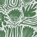 Abstract Blossoms, Green Mural Wallpaper - pure wallpaper artwork