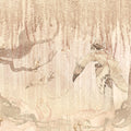 Dream Forest Girl, Sandy Pink Mural Wallpaper - pure wallpaper artwork