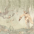Dream Forest Boy, Green Mural Wallpaper - pure wallpaper artwork