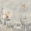 Bloomy Fields of Marion, Blue Mural Wallpaper - pure wallpaper artwork