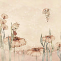 Bloomy Fields of Marion, Pink Mural Wallpaper - pure wallpaper artwork