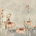Bloomy Fields of Marion, Gray Green Mural Wallpaper - pure wallpaper artwork