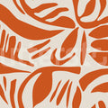 Abstract Leafs, Terracotta Mural Wallpaper - pure wallpaper artwork