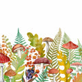 Autumn Meadow, Rainbow Mural Wallpaper - pure wallpaper artwork