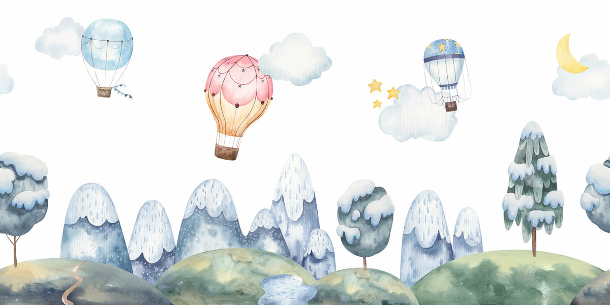 Happy Balloons, Pastel Mural Wallpaper - pure wallpaper artwork