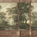 Woodland Panels, Green Mural Wallpaper - pure wallpaper artwork