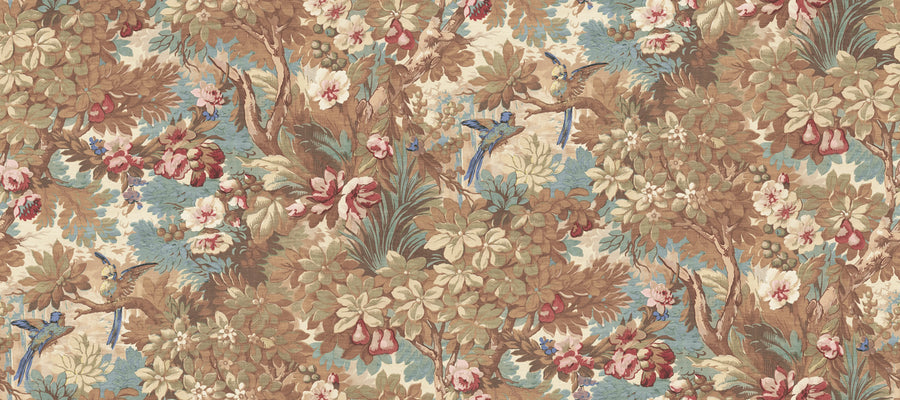 Lush Grove, Orange Mural Wallpaper