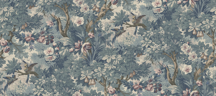 Lush Grove, Light Blue Mural Wallpaper