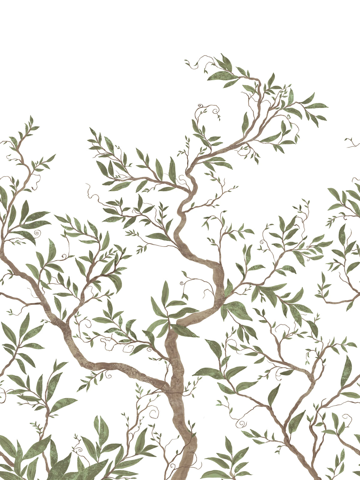 Branches of Dreams, White Mural Wallpaper - pure wallpaper artwork